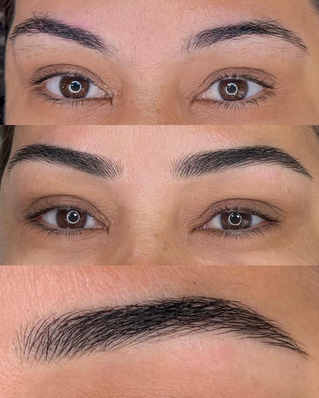 Powder Brows before/after