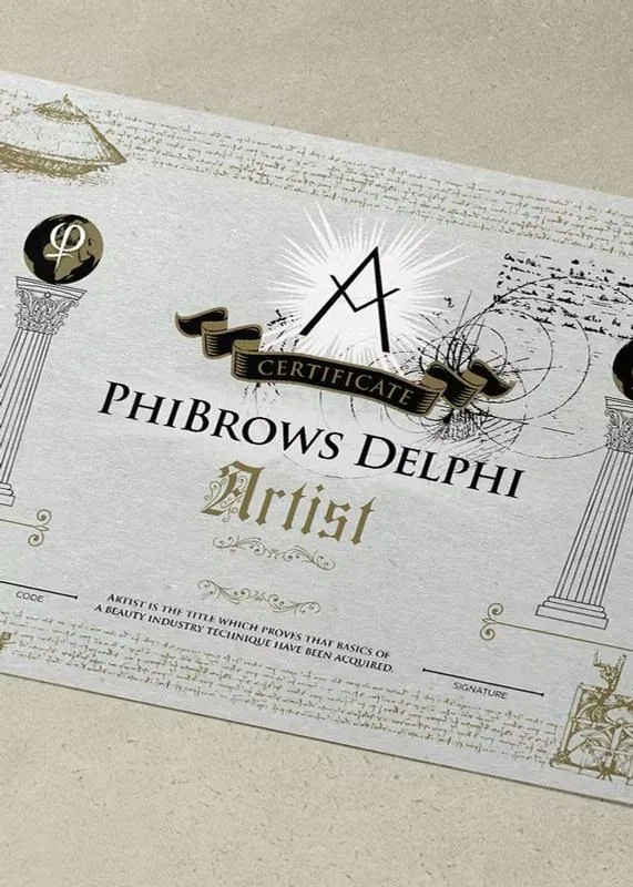 PhiBrows Certificate